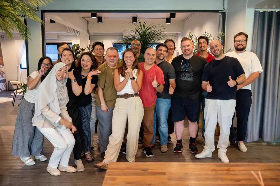 Founders building live at the workshop